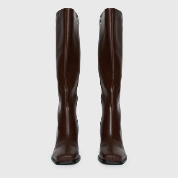 Renzo Knee-High Boots Brown - Picture 4 of 12